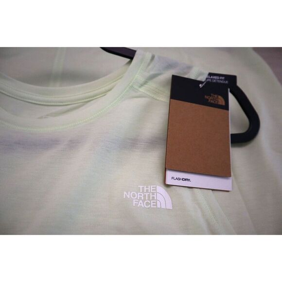 The North Face Women's Sz 2X Lime Cream Heather Wander Slitback Tank Top - Picture 5 of 13